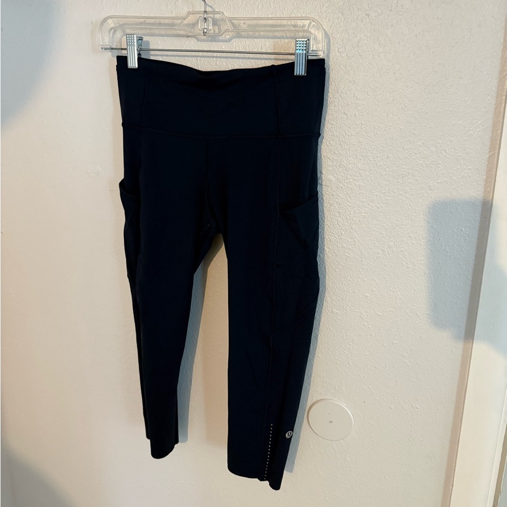 lululemon athletica Fast and Free Crop Leggings - Navy